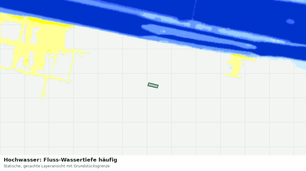 Statische Kartenansicht: Hochwasser: Fluss-Wassertiefe häufig