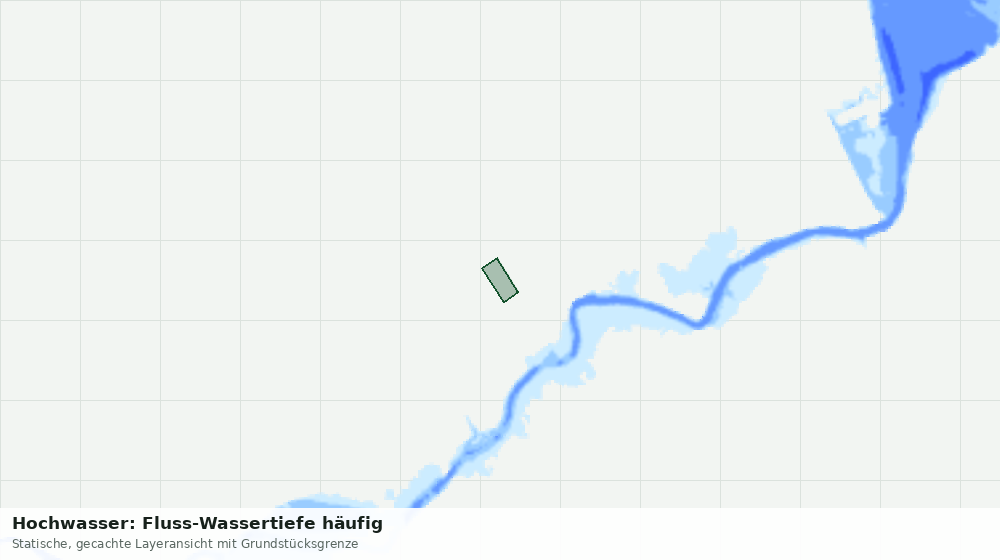 Statische Kartenansicht: Hochwasser: Fluss-Wassertiefe häufig