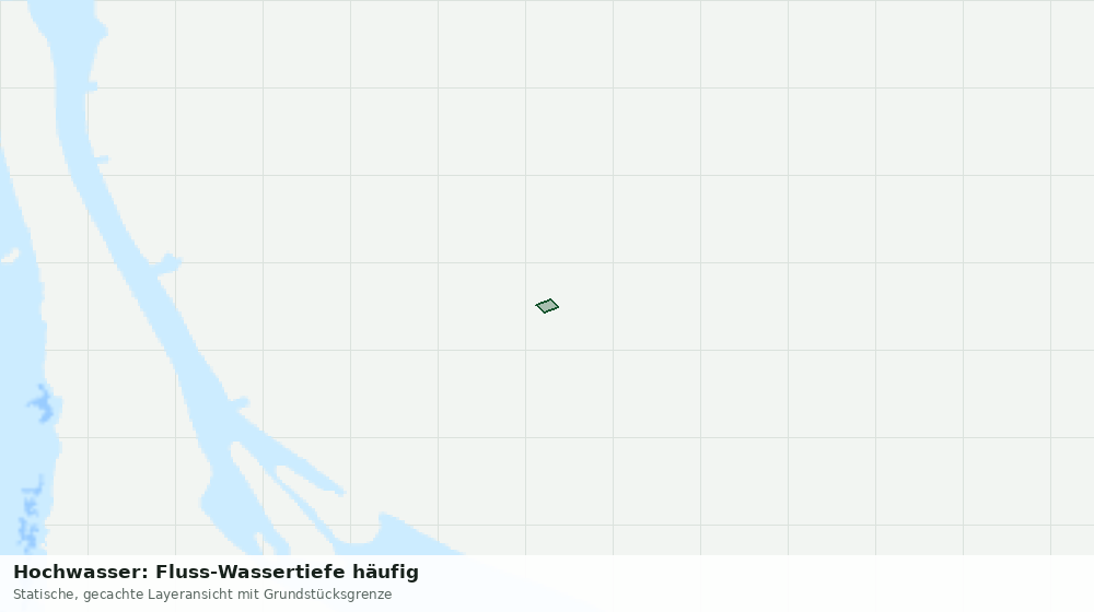 Statische Kartenansicht: Hochwasser: Fluss-Wassertiefe häufig