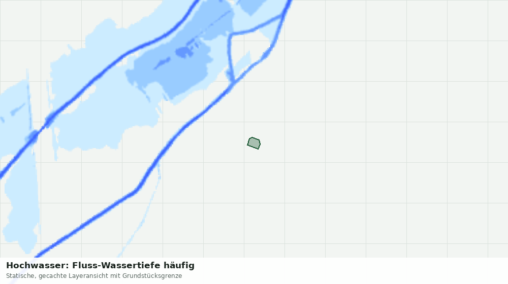 Statische Kartenansicht: Hochwasser: Fluss-Wassertiefe häufig