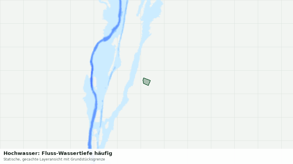 Statische Kartenansicht: Hochwasser: Fluss-Wassertiefe häufig