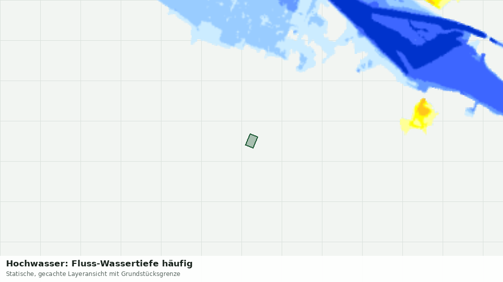 Statische Kartenansicht: Hochwasser: Fluss-Wassertiefe häufig