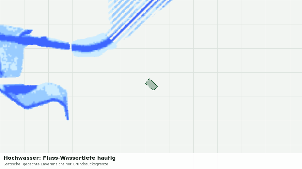 Statische Kartenansicht: Hochwasser: Fluss-Wassertiefe häufig