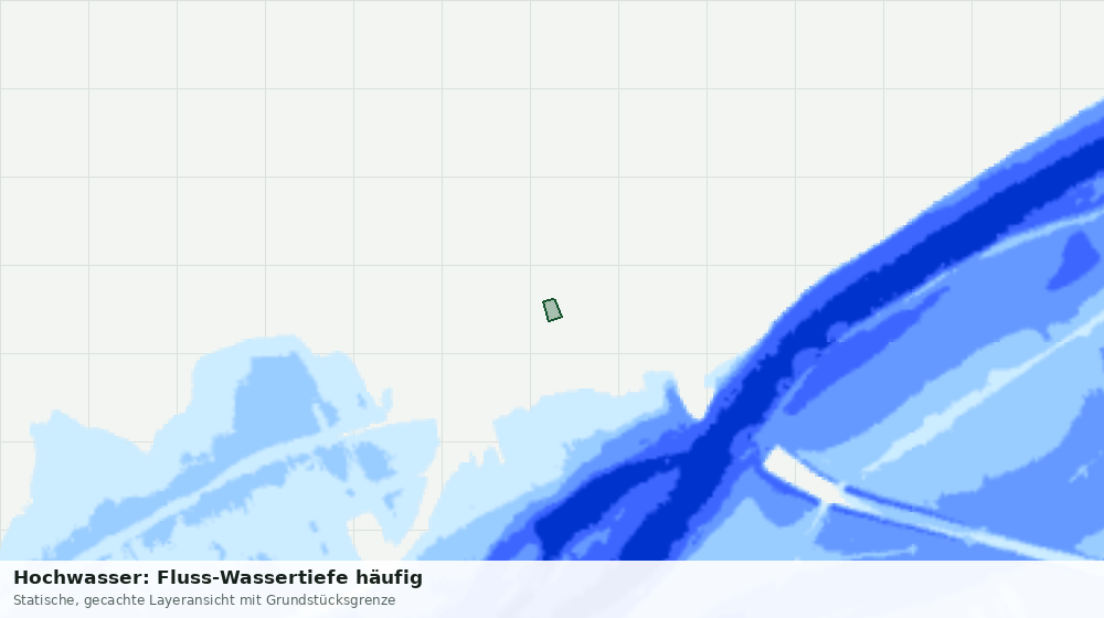 Statische Kartenansicht: Hochwasser: Fluss-Wassertiefe häufig