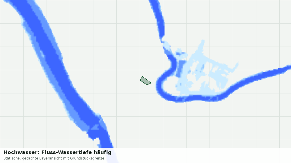Statische Kartenansicht: Hochwasser: Fluss-Wassertiefe häufig