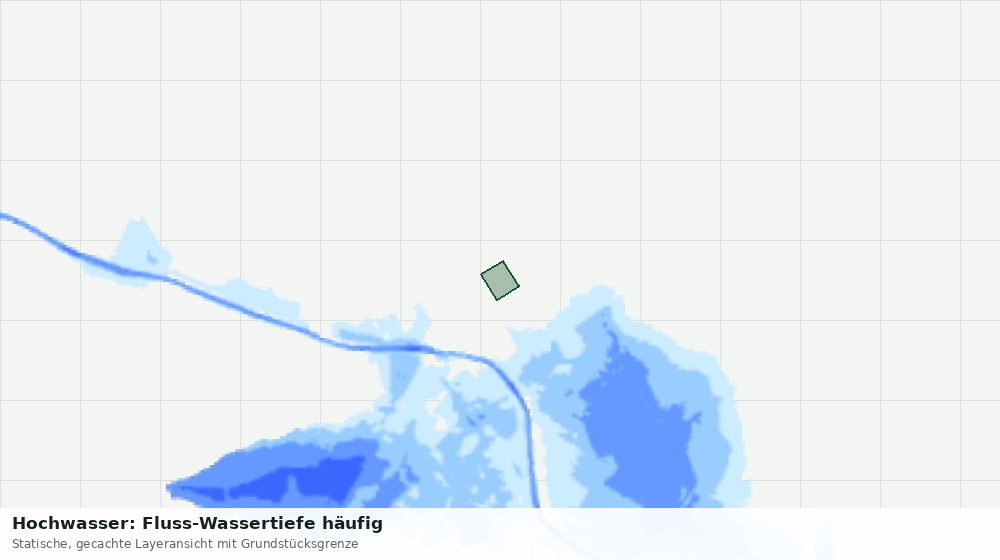 Statische Kartenansicht: Hochwasser: Fluss-Wassertiefe häufig