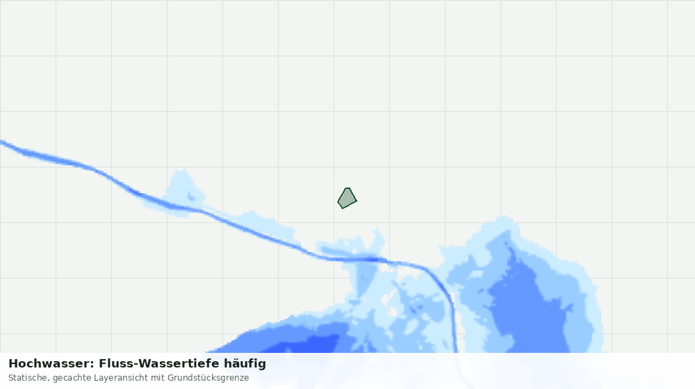 Statische Kartenansicht: Hochwasser: Fluss-Wassertiefe häufig