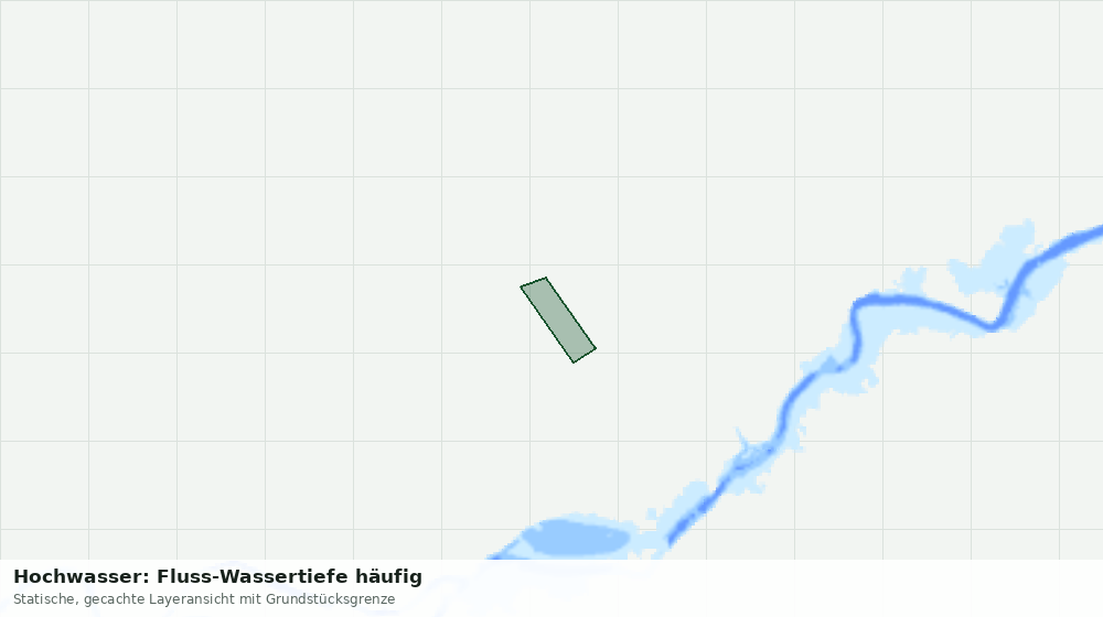 Statische Kartenansicht: Hochwasser: Fluss-Wassertiefe häufig
