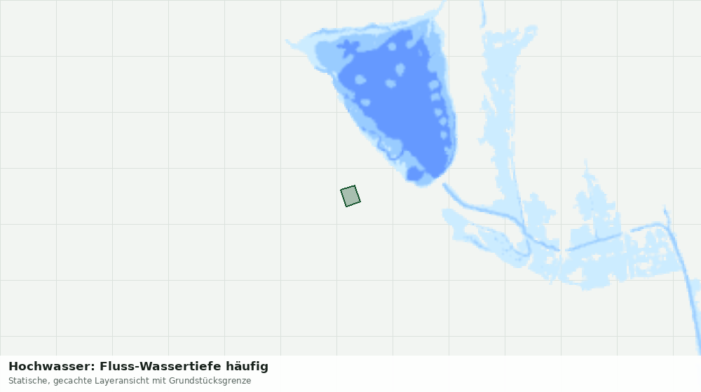 Statische Kartenansicht: Hochwasser: Fluss-Wassertiefe häufig