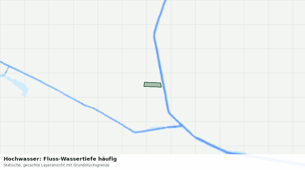 Statische Kartenansicht: Hochwasser: Fluss-Wassertiefe häufig