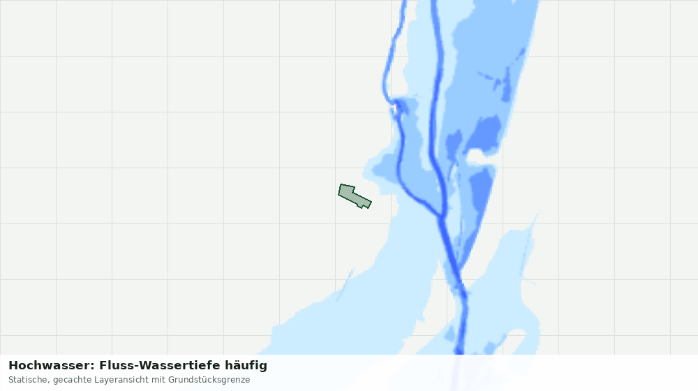 Statische Kartenansicht: Hochwasser: Fluss-Wassertiefe häufig