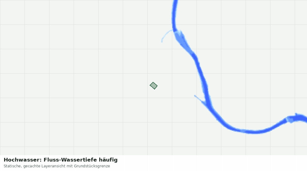 Statische Kartenansicht: Hochwasser: Fluss-Wassertiefe häufig