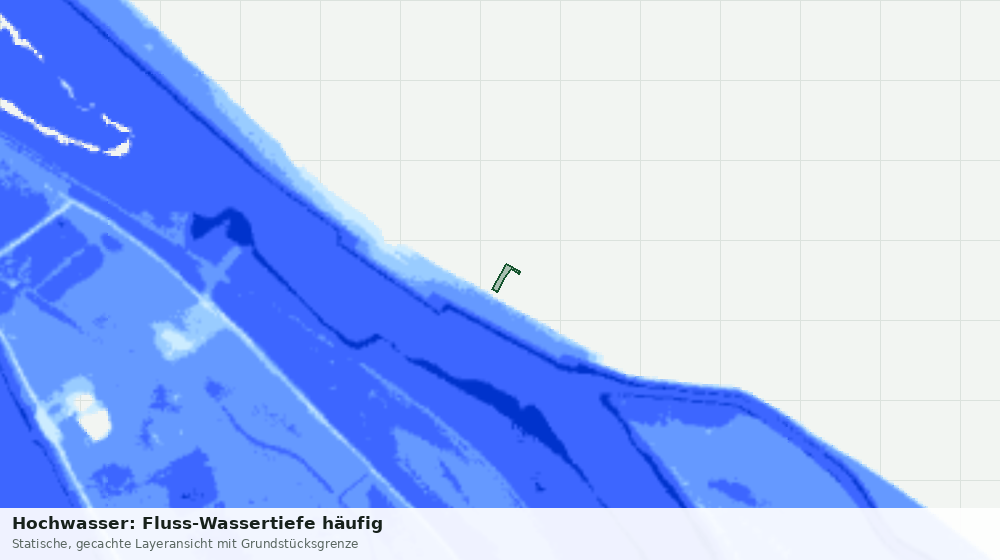 Statische Kartenansicht: Hochwasser: Fluss-Wassertiefe häufig