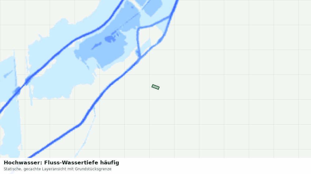 Statische Kartenansicht: Hochwasser: Fluss-Wassertiefe häufig