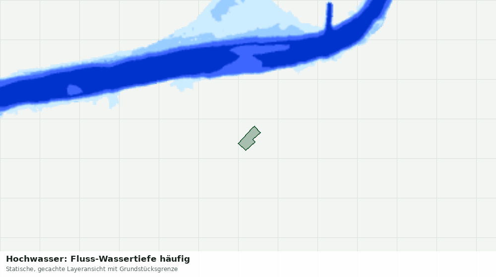 Statische Kartenansicht: Hochwasser: Fluss-Wassertiefe häufig