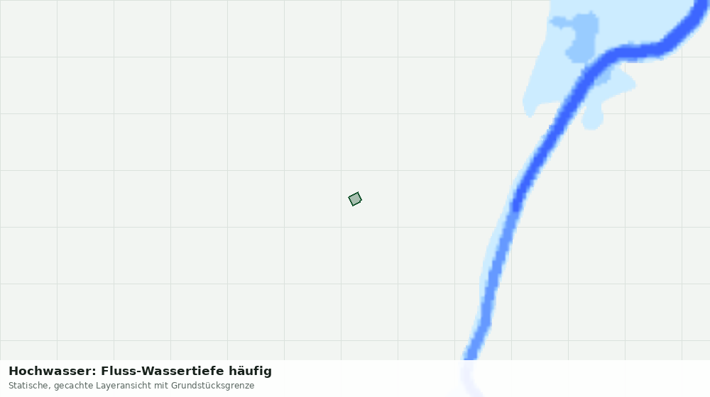 Statische Kartenansicht: Hochwasser: Fluss-Wassertiefe häufig