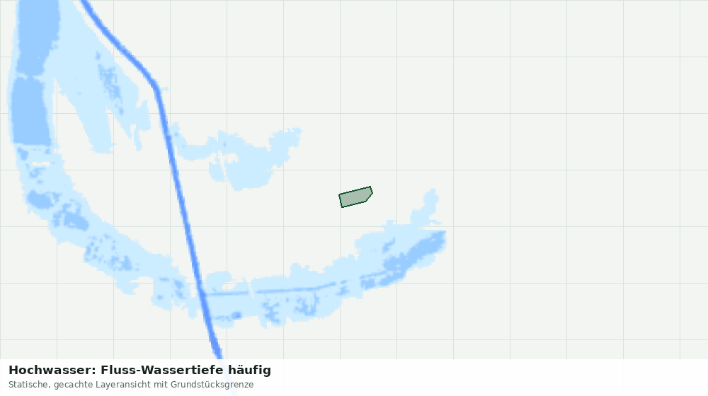 Statische Kartenansicht: Hochwasser: Fluss-Wassertiefe häufig