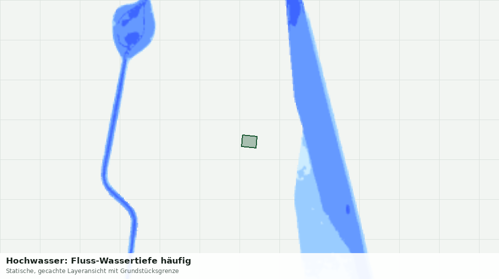 Statische Kartenansicht: Hochwasser: Fluss-Wassertiefe häufig