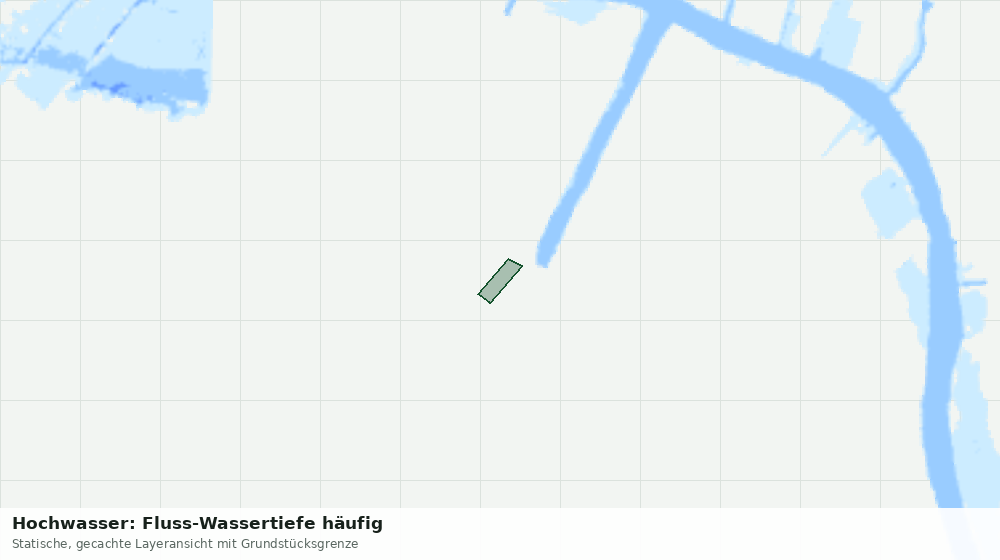 Statische Kartenansicht: Hochwasser: Fluss-Wassertiefe häufig