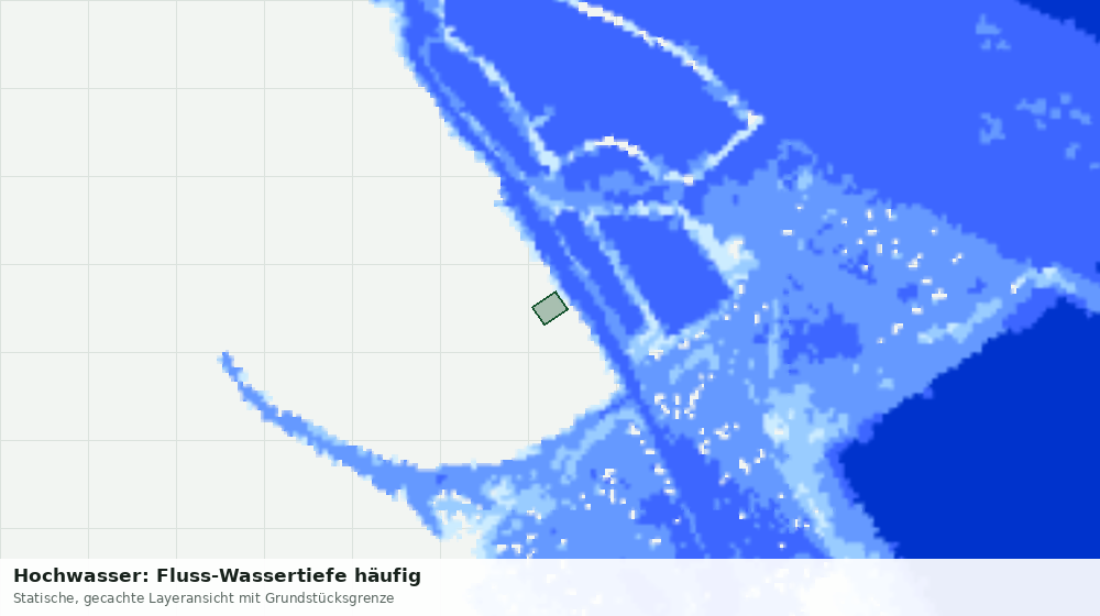 Statische Kartenansicht: Hochwasser: Fluss-Wassertiefe häufig