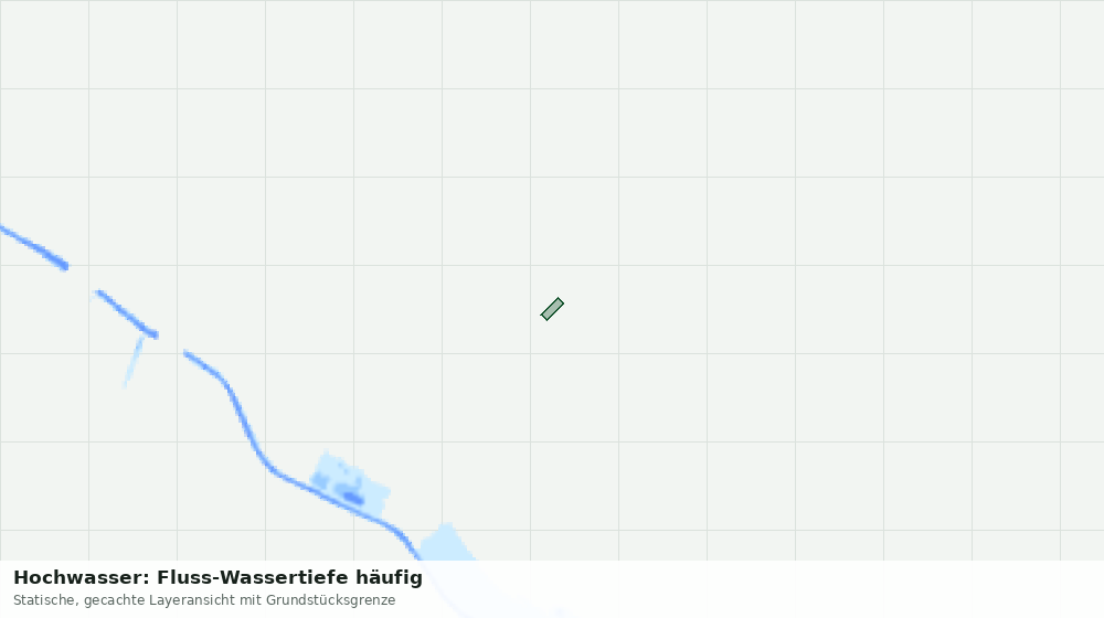 Statische Kartenansicht: Hochwasser: Fluss-Wassertiefe häufig