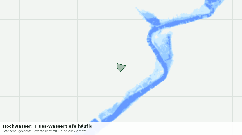 Statische Kartenansicht: Hochwasser: Fluss-Wassertiefe häufig