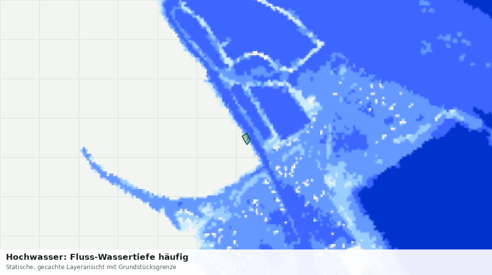 Statische Kartenansicht: Hochwasser: Fluss-Wassertiefe häufig