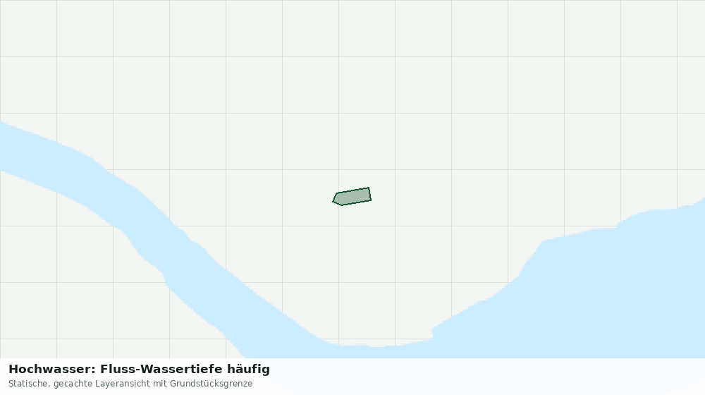 Statische Kartenansicht: Hochwasser: Fluss-Wassertiefe häufig