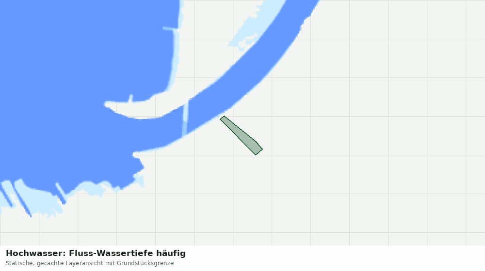 Statische Kartenansicht: Hochwasser: Fluss-Wassertiefe häufig