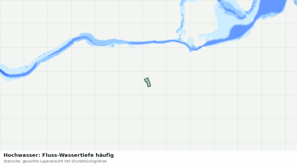 Statische Kartenansicht: Hochwasser: Fluss-Wassertiefe häufig