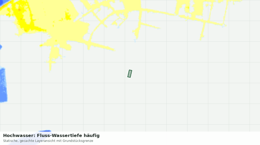 Statische Kartenansicht: Hochwasser: Fluss-Wassertiefe häufig
