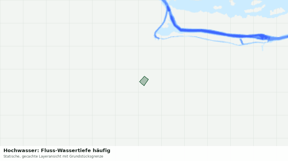 Statische Kartenansicht: Hochwasser: Fluss-Wassertiefe häufig
