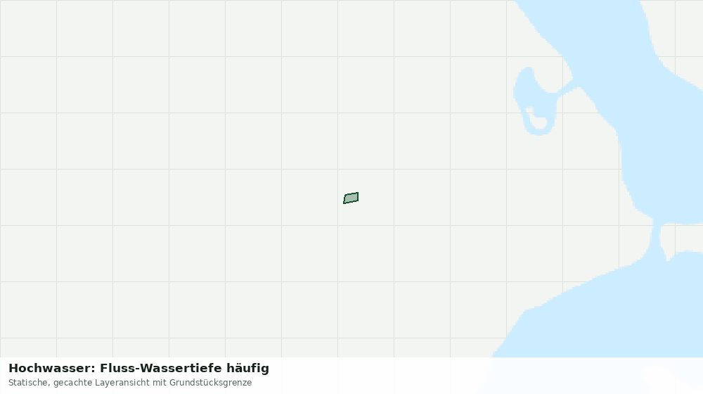 Statische Kartenansicht: Hochwasser: Fluss-Wassertiefe häufig