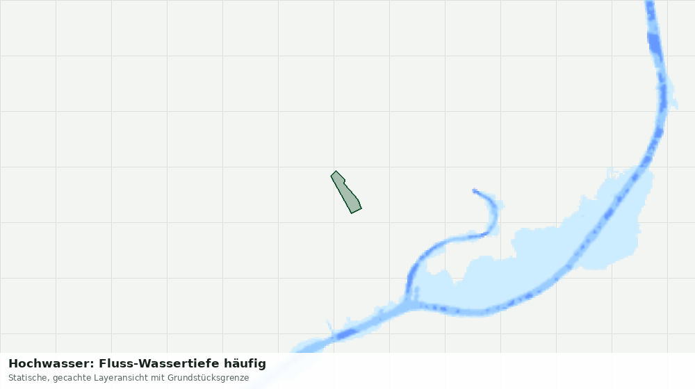 Statische Kartenansicht: Hochwasser: Fluss-Wassertiefe häufig