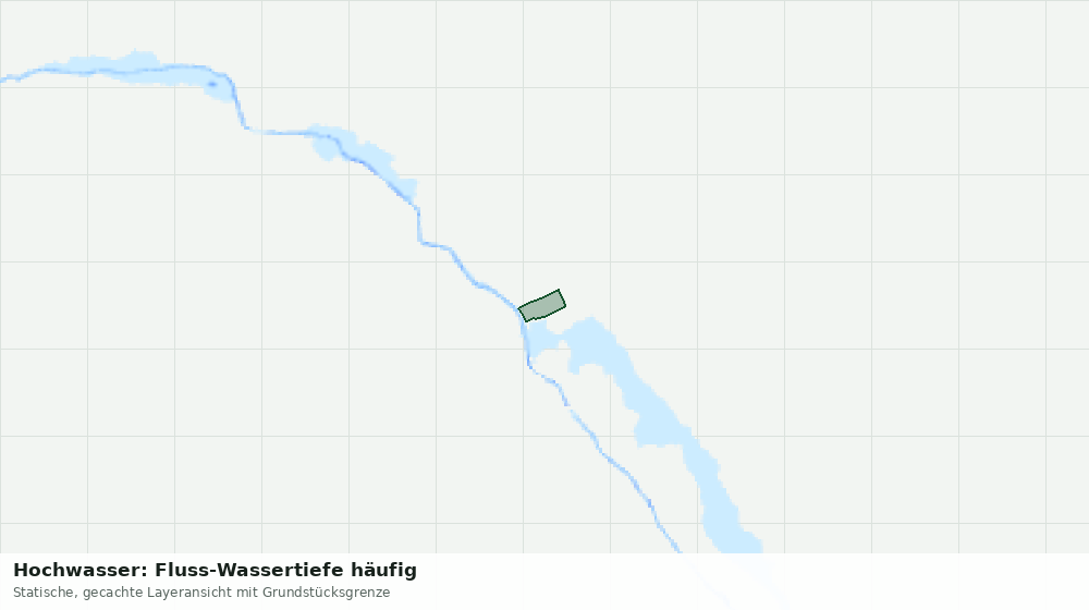 Statische Kartenansicht: Hochwasser: Fluss-Wassertiefe häufig