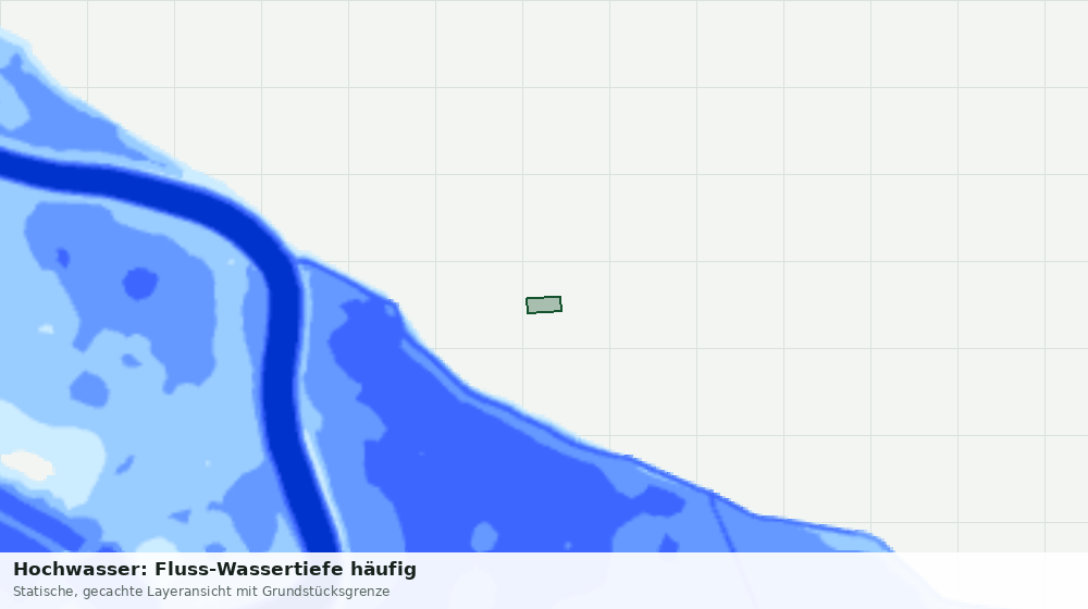 Statische Kartenansicht: Hochwasser: Fluss-Wassertiefe häufig