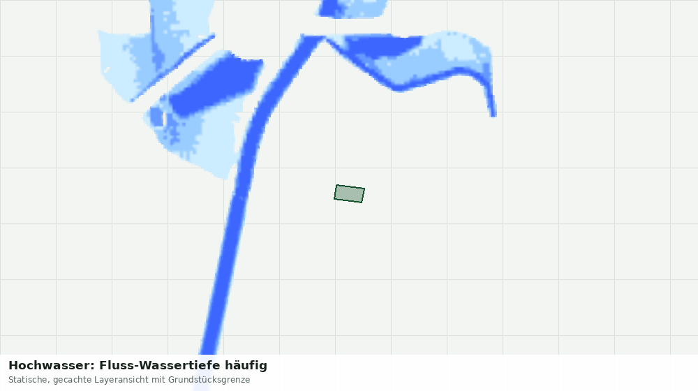 Statische Kartenansicht: Hochwasser: Fluss-Wassertiefe häufig