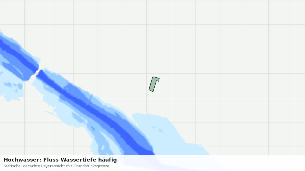 Statische Kartenansicht: Hochwasser: Fluss-Wassertiefe häufig