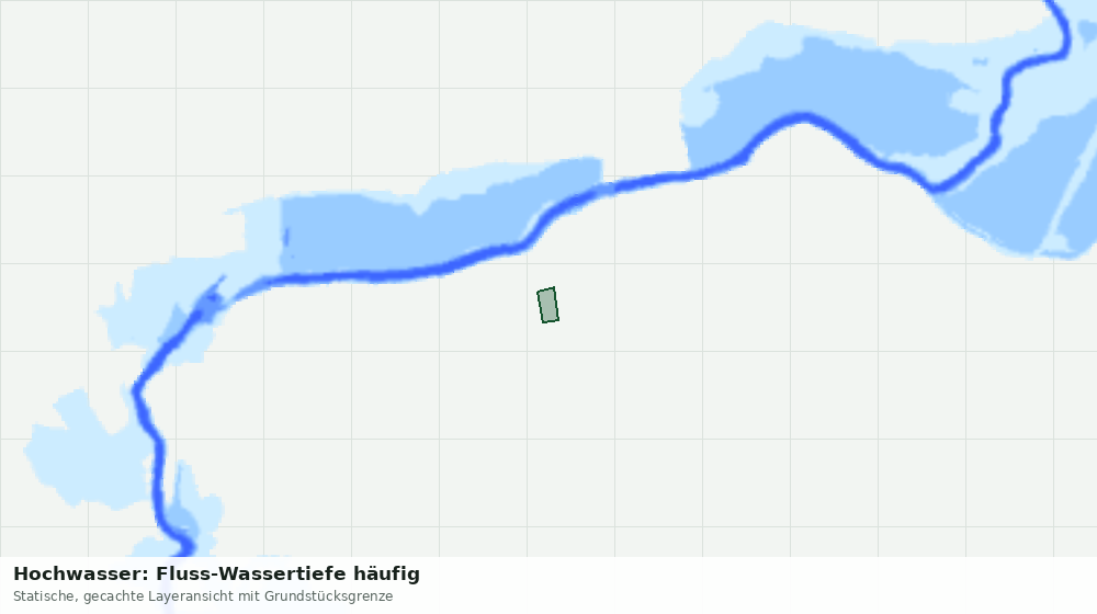 Statische Kartenansicht: Hochwasser: Fluss-Wassertiefe häufig