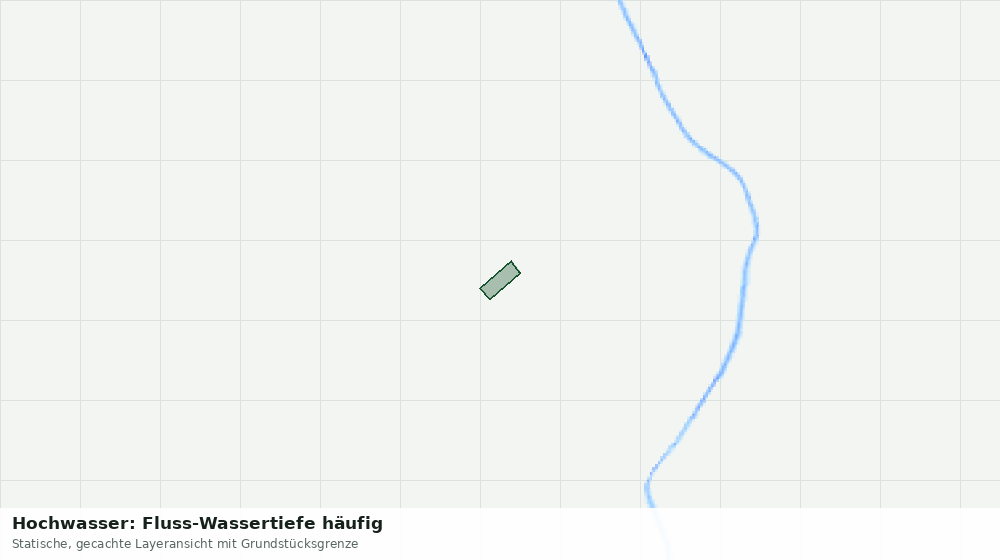 Statische Kartenansicht: Hochwasser: Fluss-Wassertiefe häufig