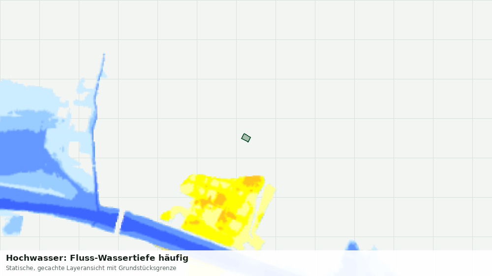 Statische Kartenansicht: Hochwasser: Fluss-Wassertiefe häufig