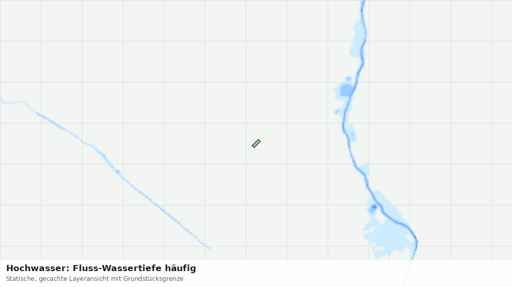Statische Kartenansicht: Hochwasser: Fluss-Wassertiefe häufig