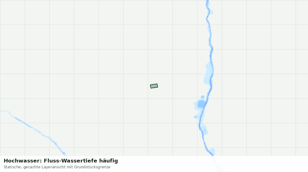 Statische Kartenansicht: Hochwasser: Fluss-Wassertiefe häufig