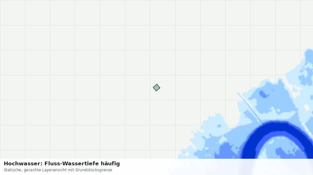 Statische Kartenansicht: Hochwasser: Fluss-Wassertiefe häufig