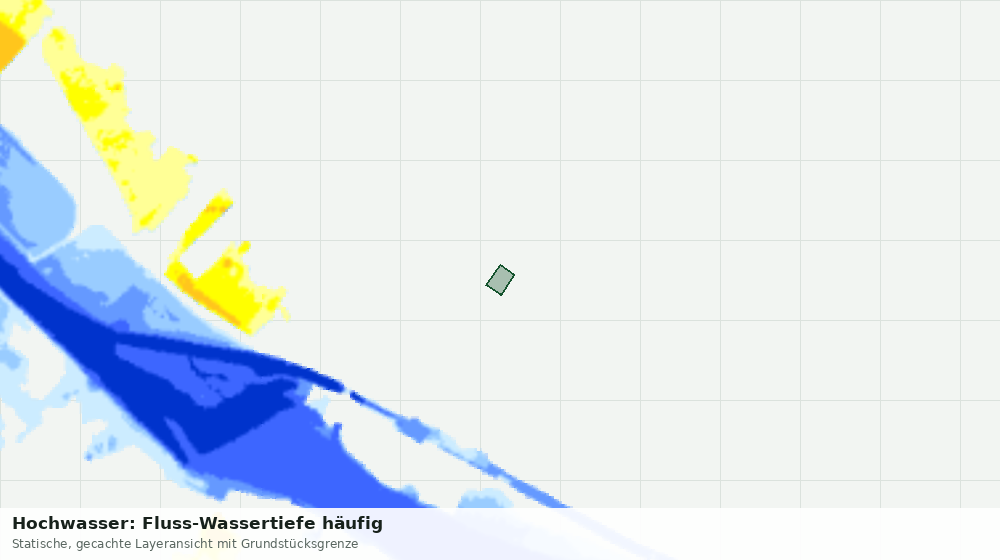 Statische Kartenansicht: Hochwasser: Fluss-Wassertiefe häufig
