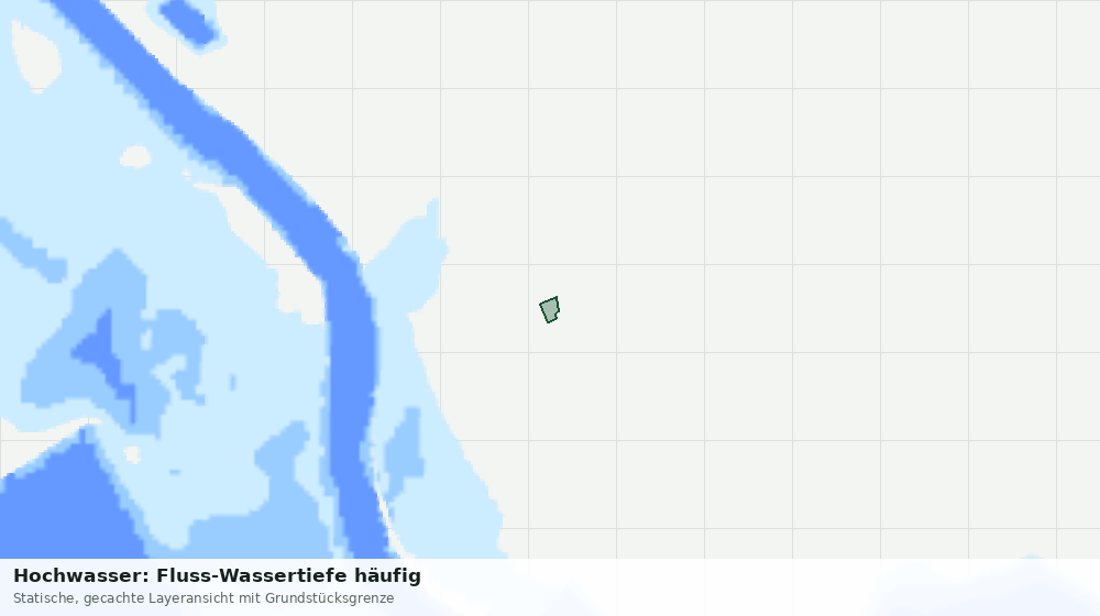 Statische Kartenansicht: Hochwasser: Fluss-Wassertiefe häufig