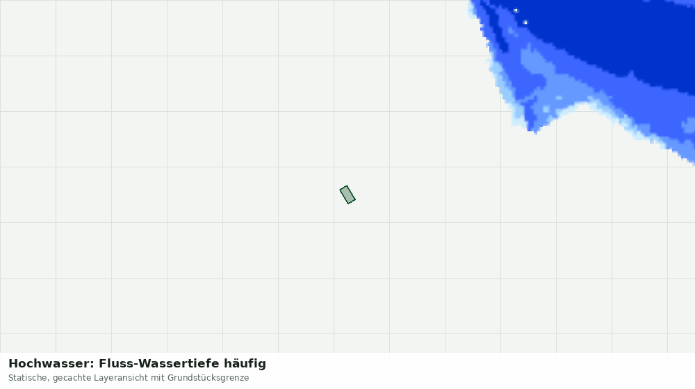 Statische Kartenansicht: Hochwasser: Fluss-Wassertiefe häufig