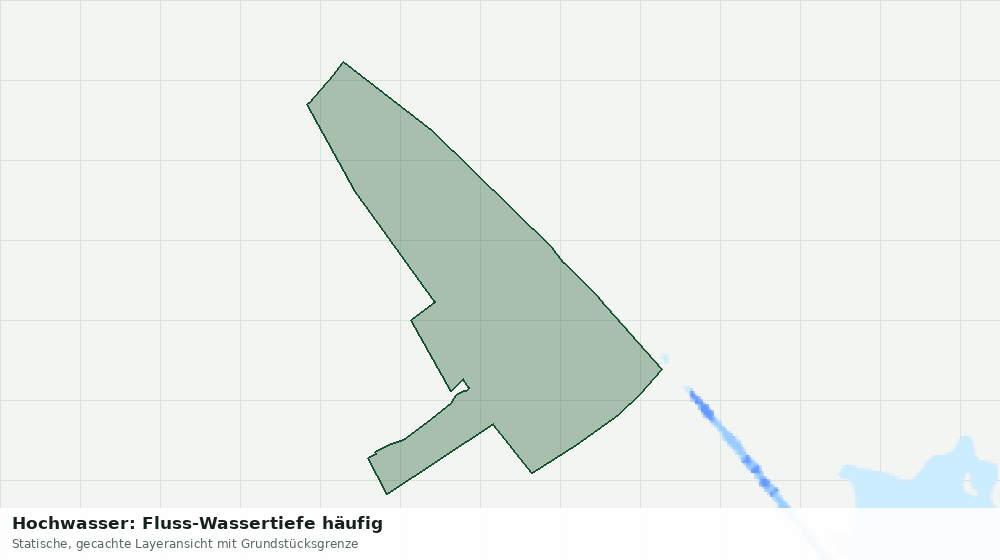 Statische Kartenansicht: Hochwasser: Fluss-Wassertiefe häufig