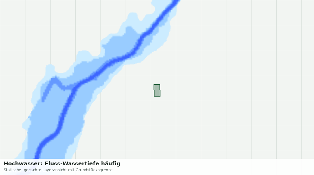 Statische Kartenansicht: Hochwasser: Fluss-Wassertiefe häufig