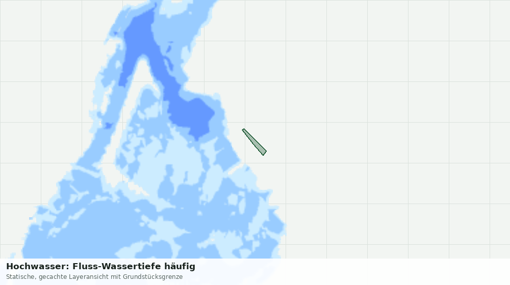 Statische Kartenansicht: Hochwasser: Fluss-Wassertiefe häufig